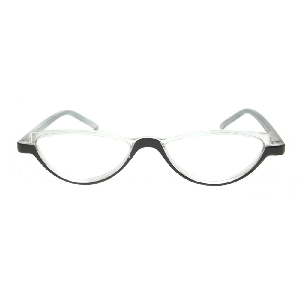 Cat Eye Reading Glasses Bella Classic Black Clear